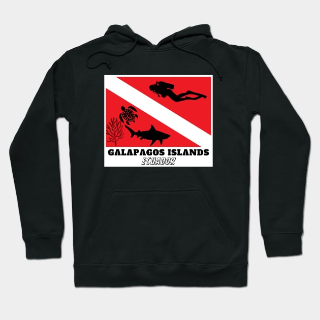 Galapagos Islands Ecuador Hoodie by DW Arts Design